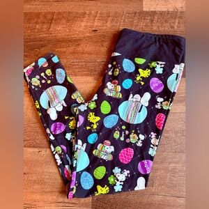 🦄Unicorn Peanuts Snoopy Colorful Easter Egg Leggings